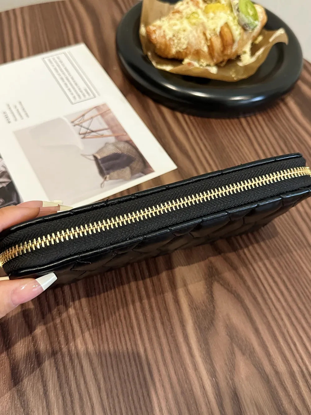 PU Leather Solid Color Wallet - Fashorio
