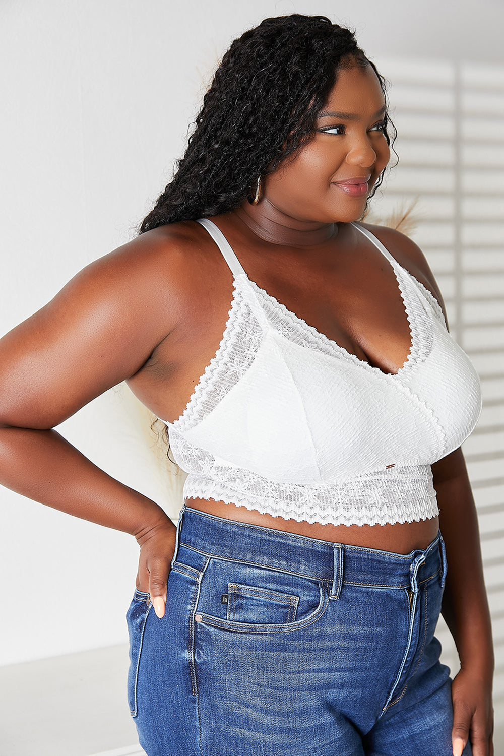 JadyK Skye Full Size Lace Bralette - Fashorio