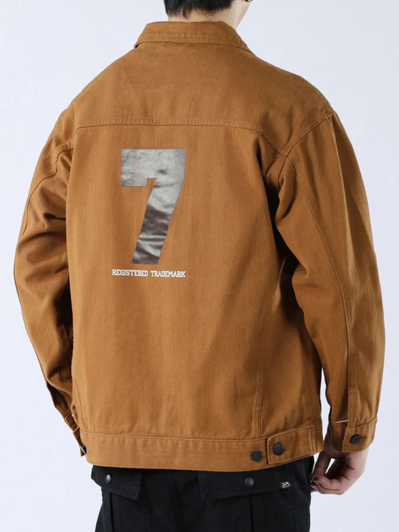 Men's Full Size Button Up Long Sleeve Shacket Plus Size - Fashorio