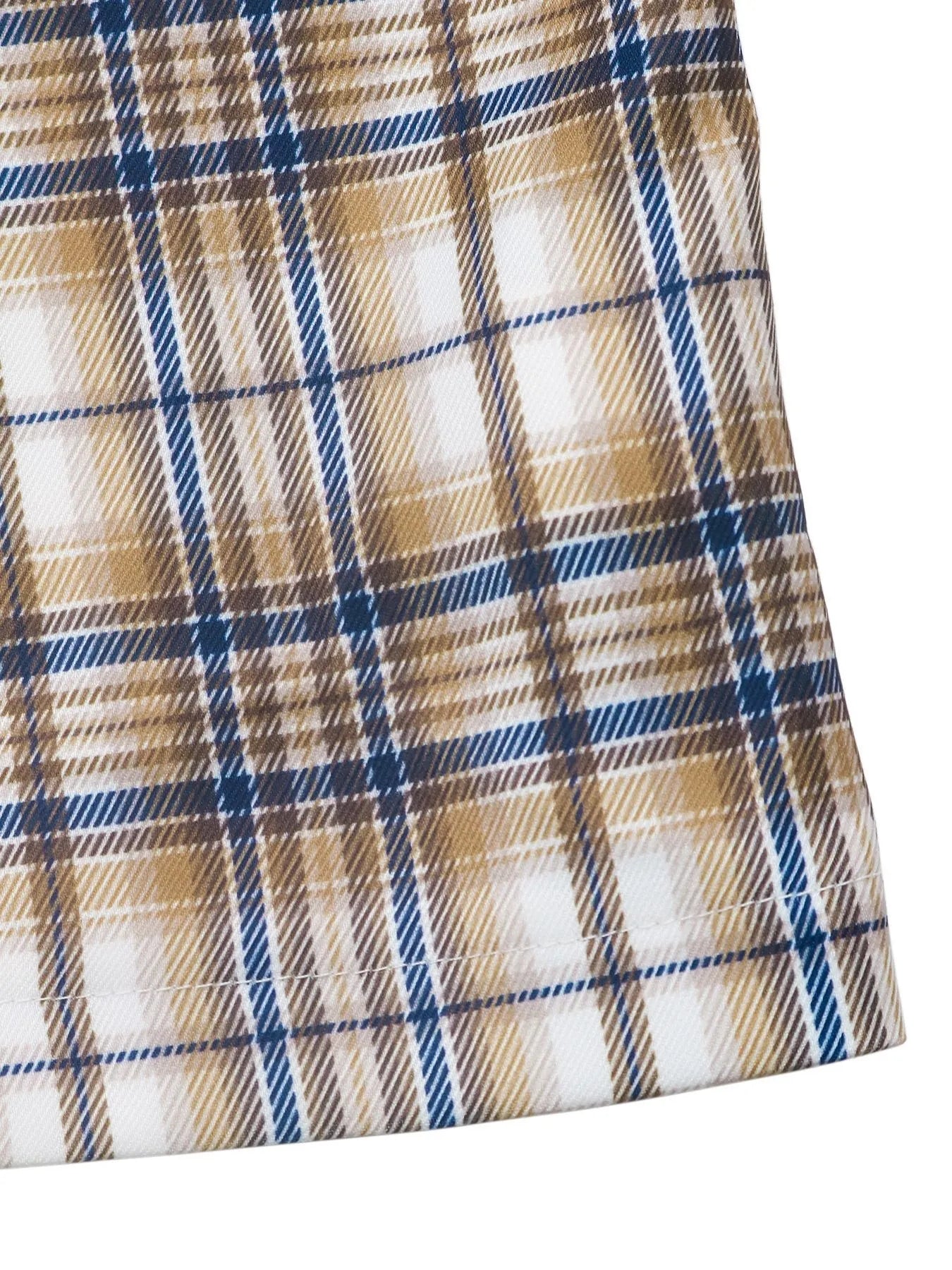 Number 87 Plaid Long Sleeve Blazer - Fashorio