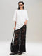 Lace Maxi Skirt Black - Fashorio
