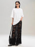Lace Maxi Skirt Black - Fashorio