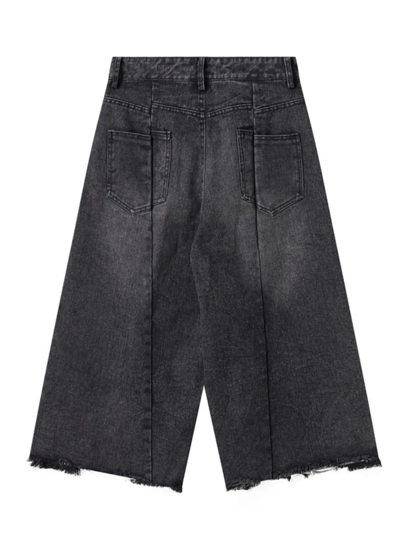 Men's Distressed Wide Leg Denim Shorts - Fashorio