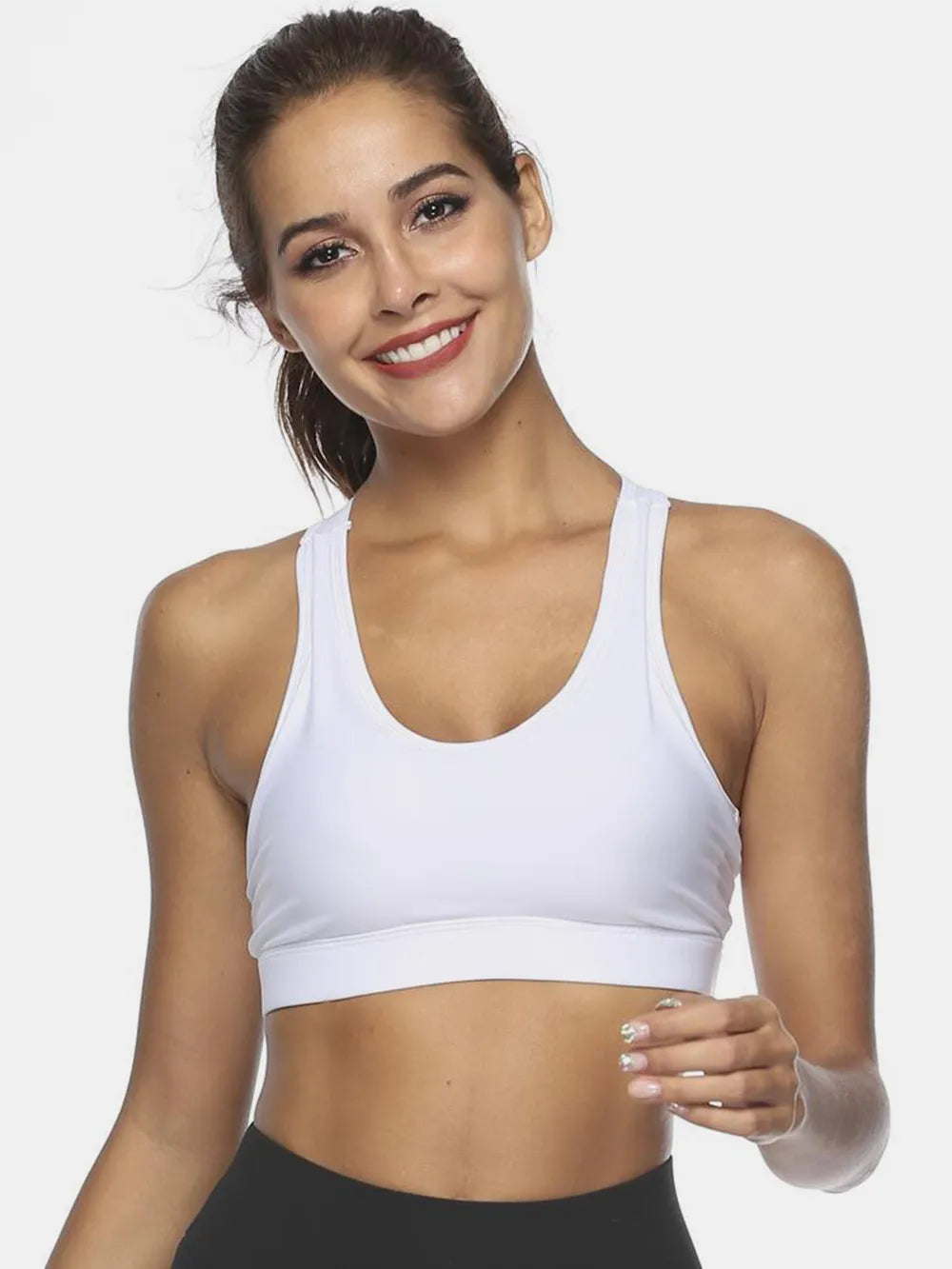 Cutout Scoop Neck Active Tank - Fashorio