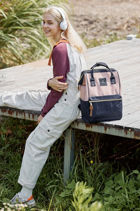 Himawari Waterproof Canvas Backpack Bag with Side Pockets - Fashorio