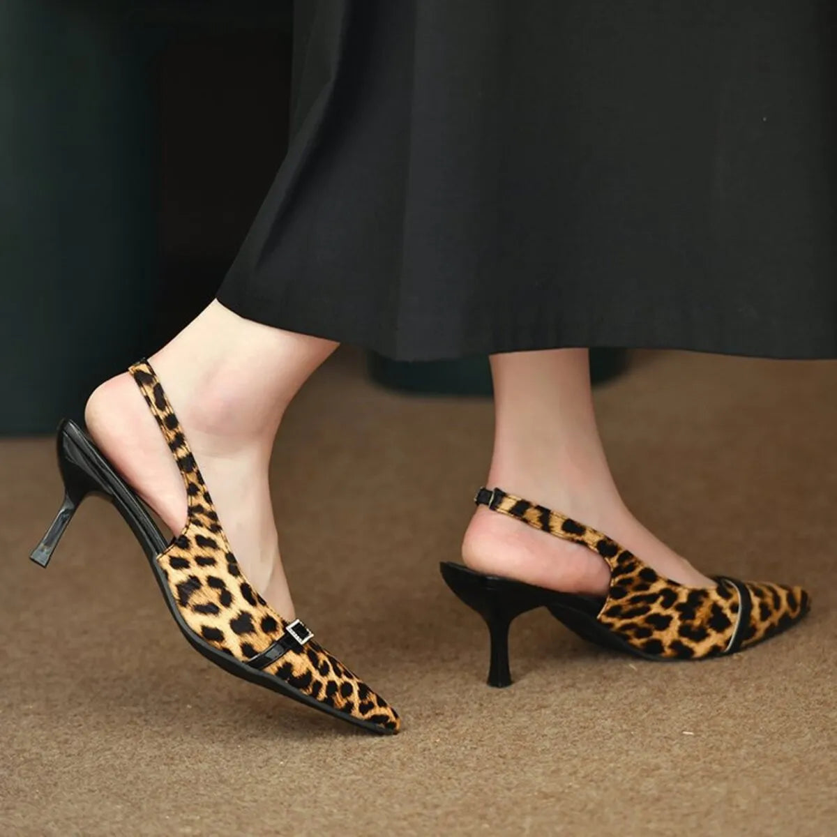 Pointed Toe Slingback Pumps - Fashorio