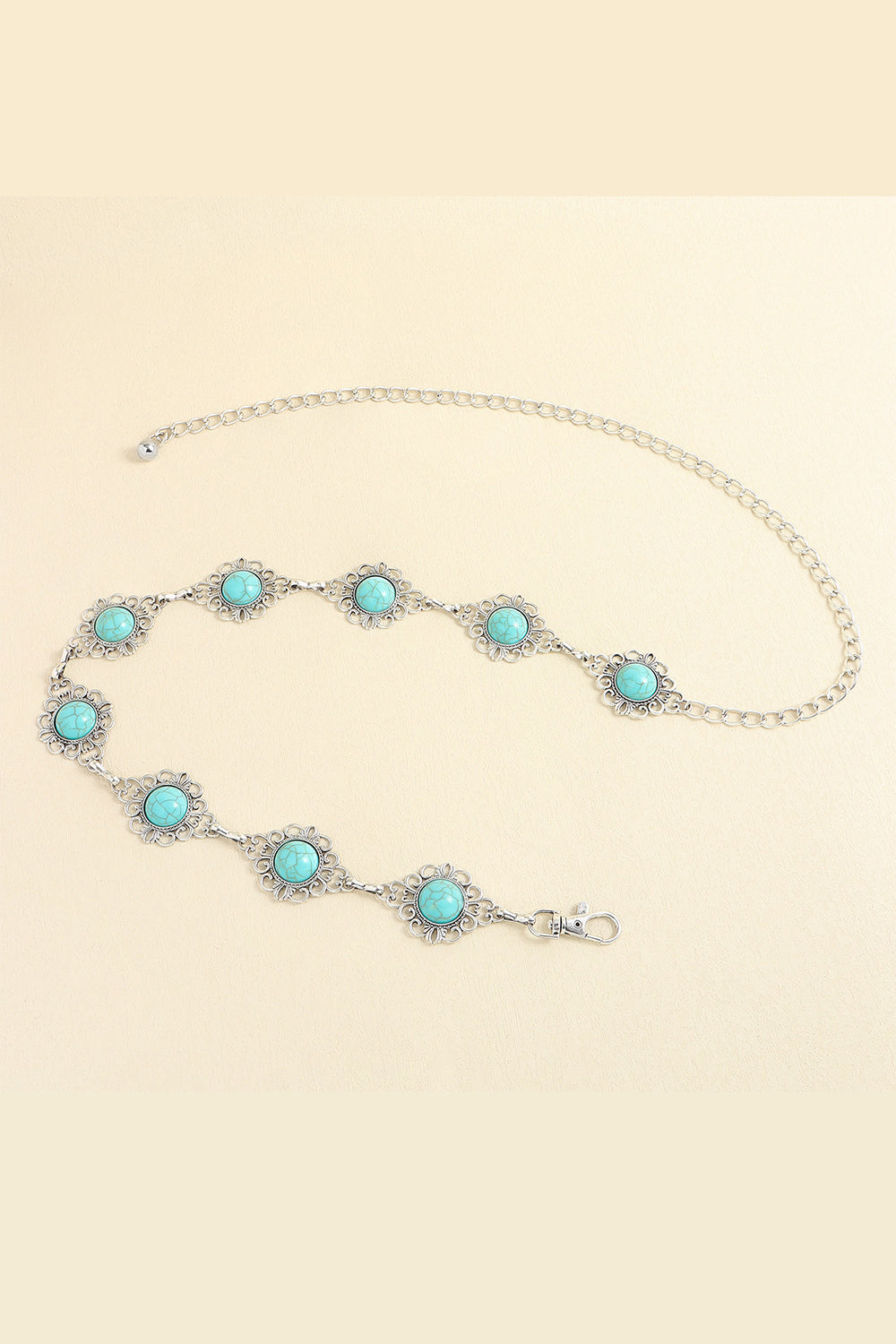 Vintage Turquoise Alloy Belt - Fashorio