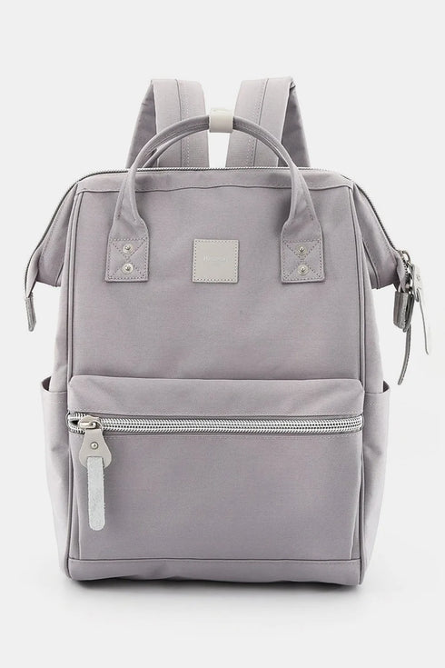 Himawari Water Resistant Canvas Backpack Bag with Side Pockets Gray One Size - Fashorio