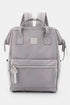 Himawari Water Resistant Canvas Backpack Bag with Side Pockets Gray One Size - Fashorio