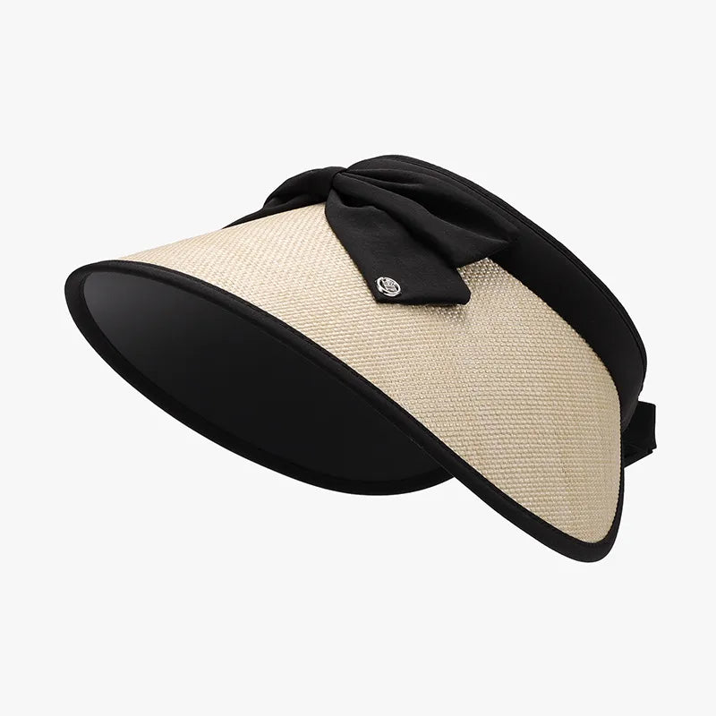 Polyester Adjustable Sun Hat Black One Size - Fashorio