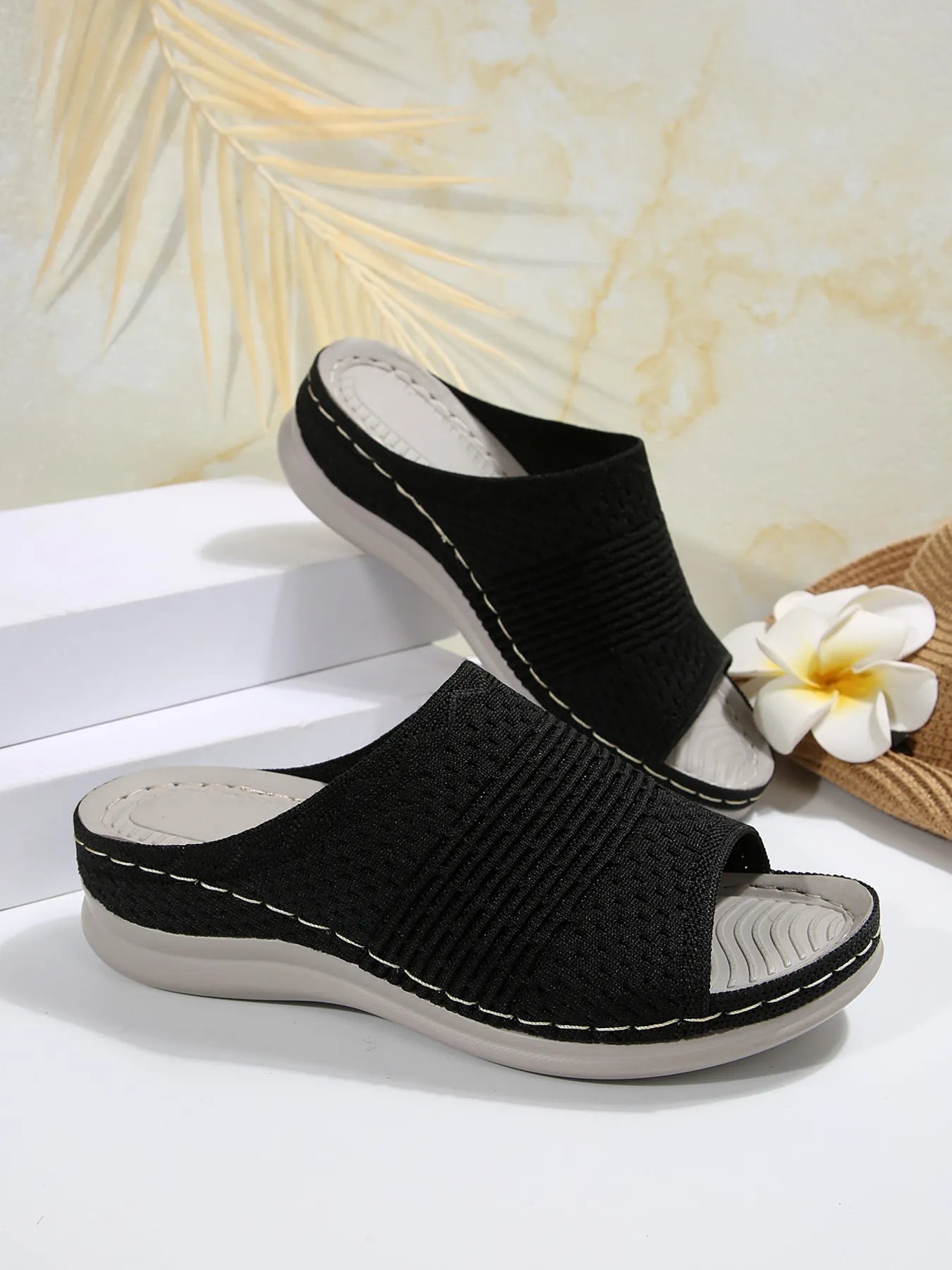 Mesh Open Toe Sandals - Fashorio