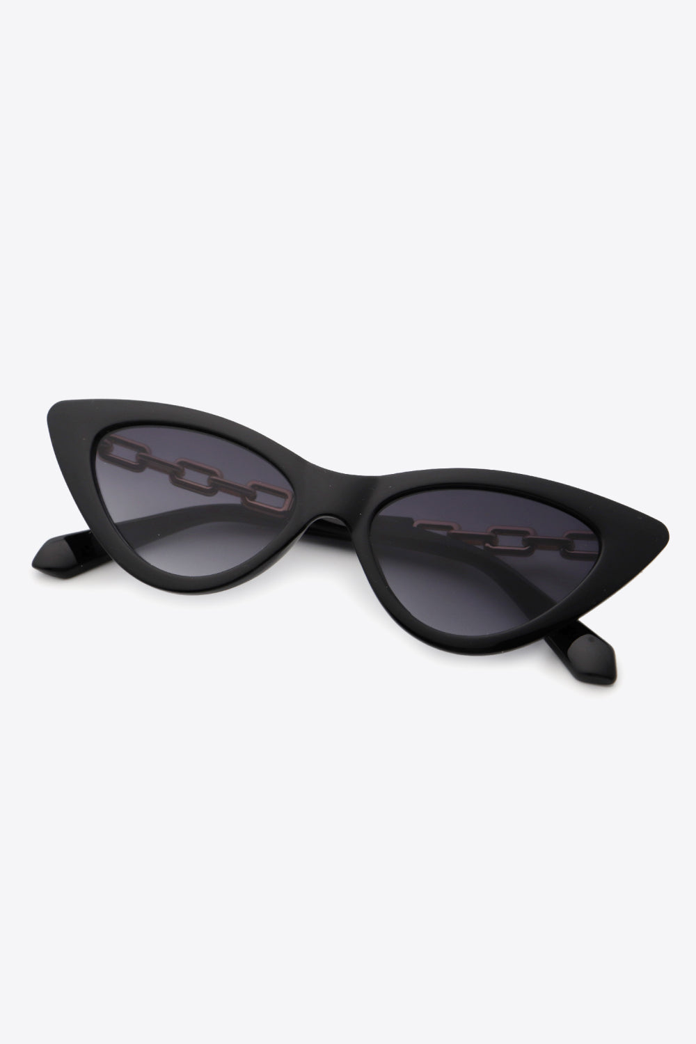 Chain Detail Cat-Eye Sunglasses - Fashorio