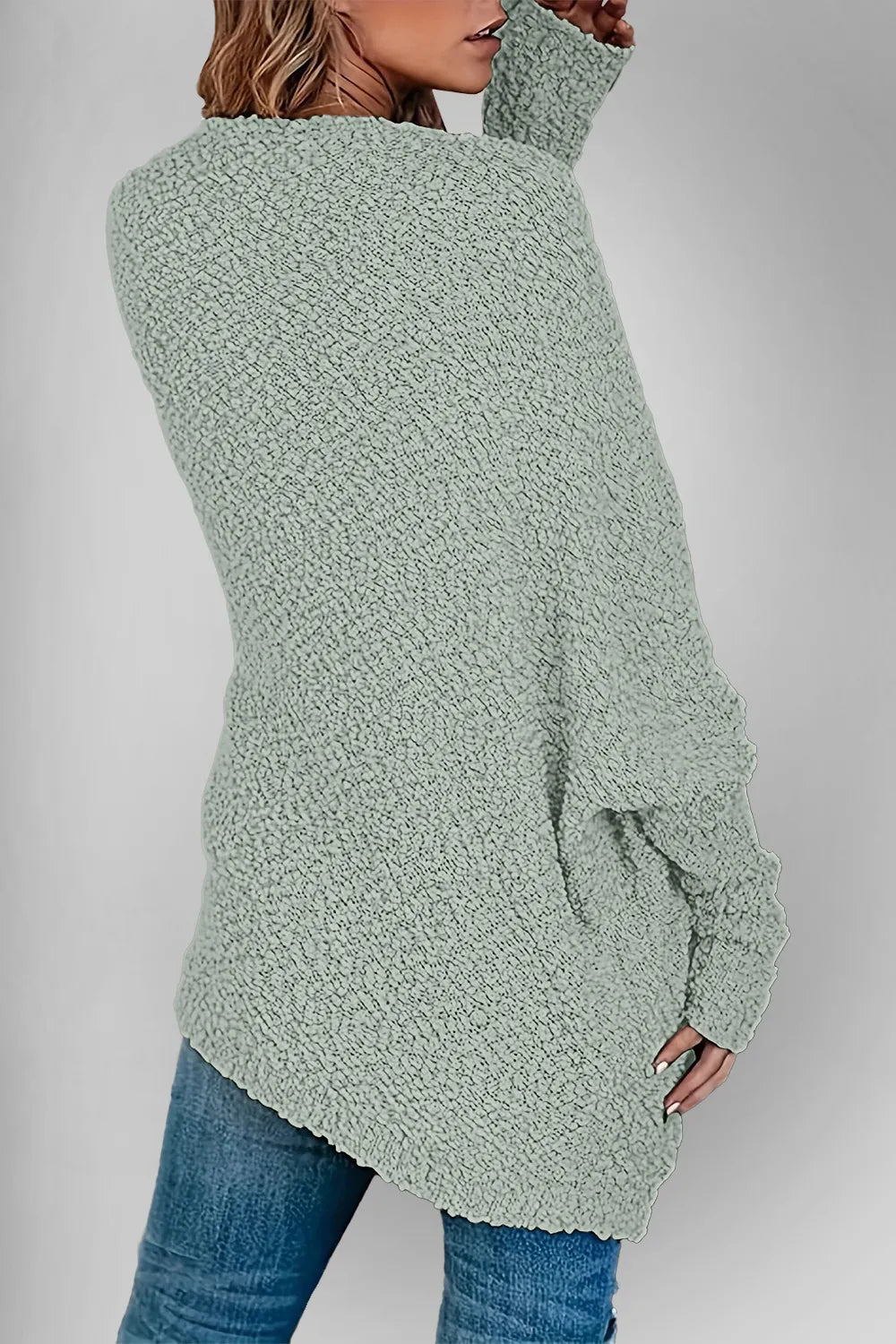 Double Take Pocketed Open Front Long Sleeve Cardigan - Fashorio