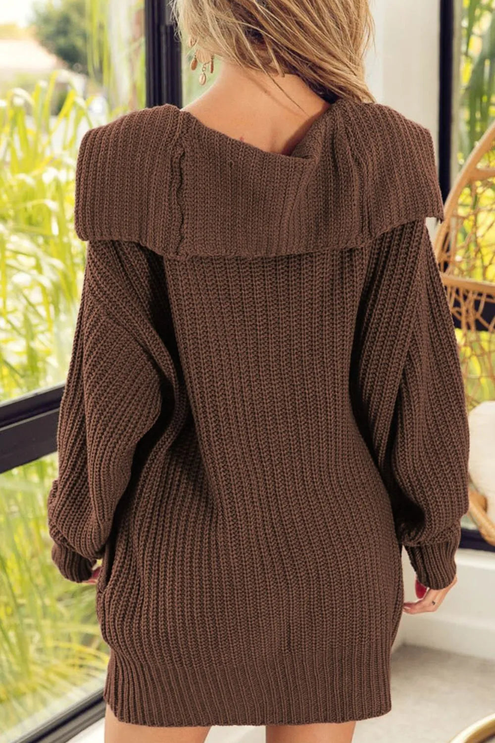 Button Down Collared Neck Cardigan - Fashorio