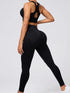 Round Neck Wide Strap Tank and Leggings Active Set - Fashorio