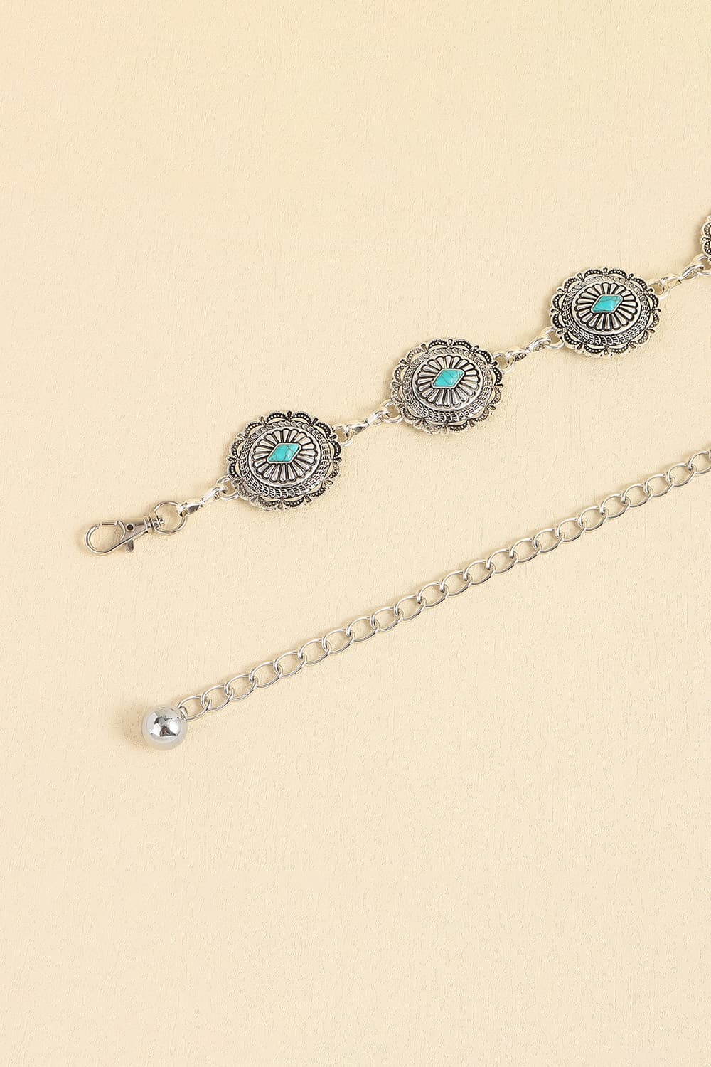 Vintage Turquoise Alloy Belt - Fashorio