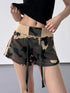 Camouflage Drawstring Shorts - Fashorio
