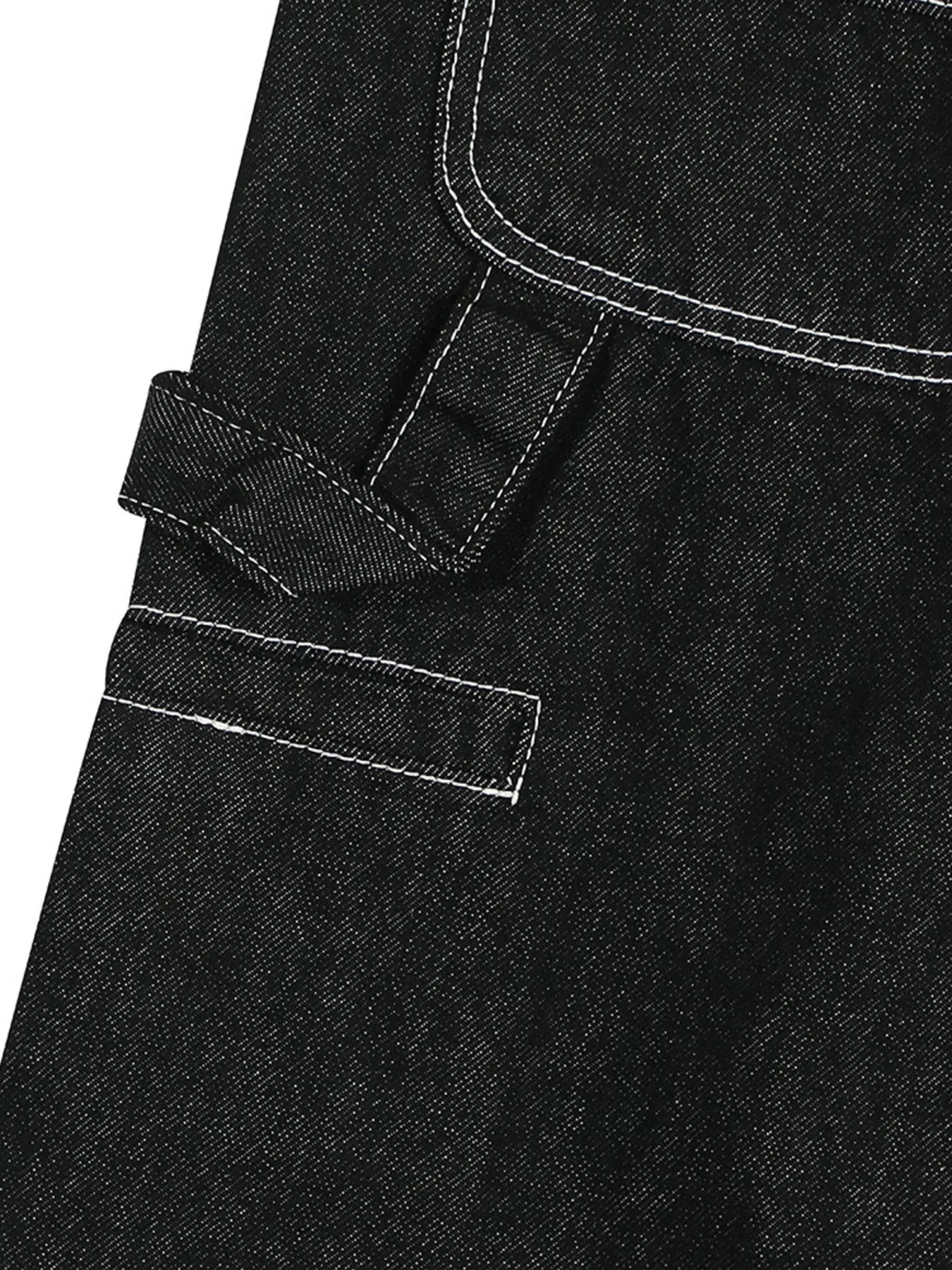 Men's Denim Shorts with Contrast Stitching - Fashorio