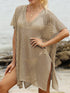 Side Tied V-Neck Cover-Up - Fashorio