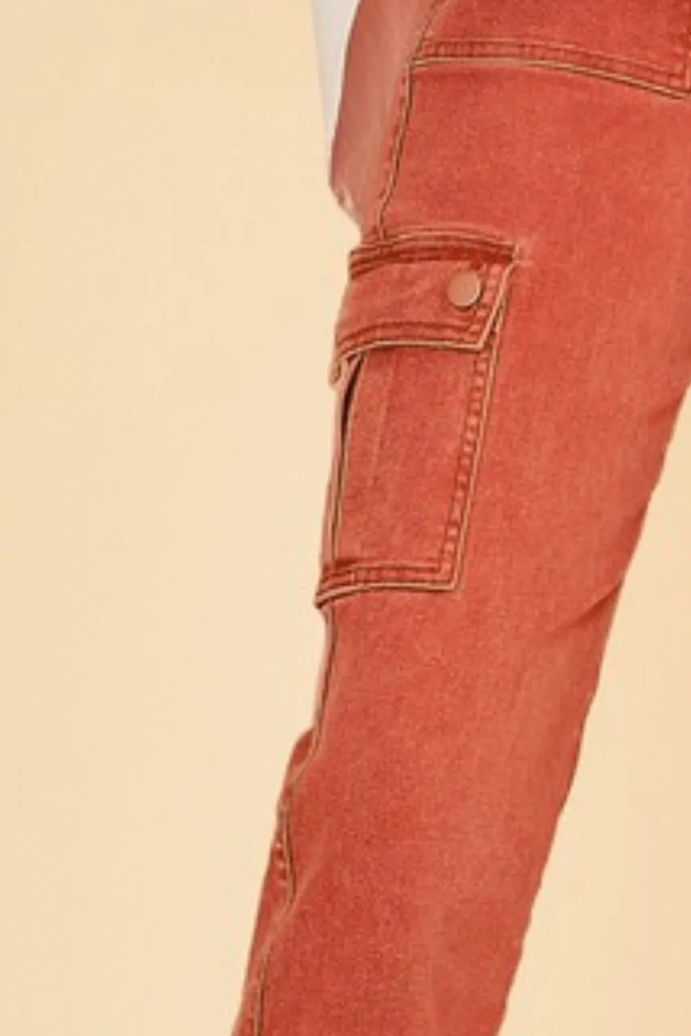 Annie Wear Straight Leg Jeans with Cargo Pockets - Fashorio