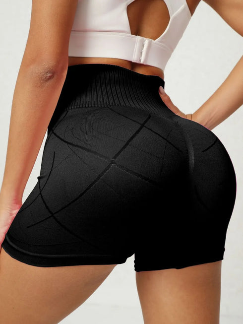 High Waist Active Shorts - Fashorio