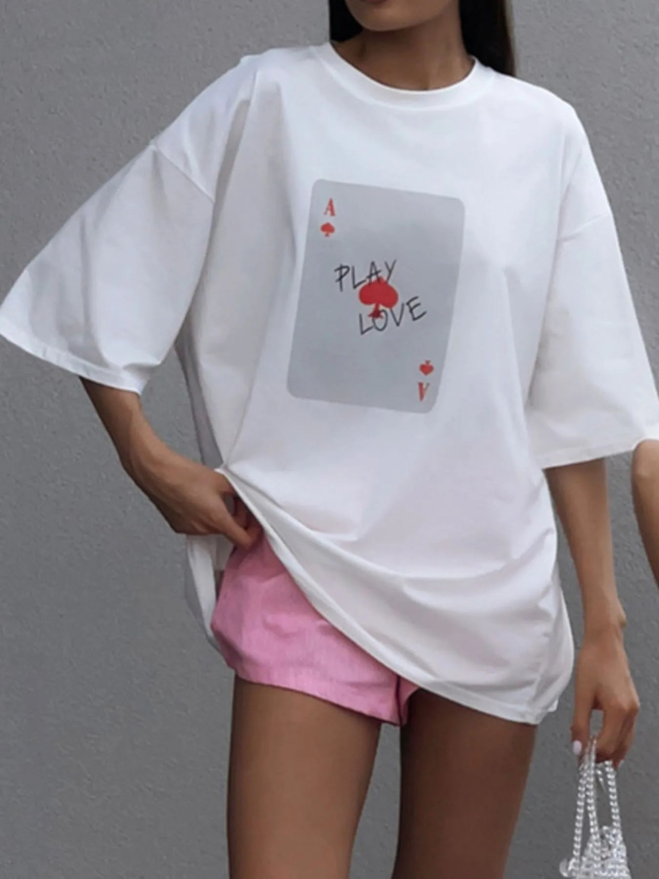 Graphic Round Neck Half Sleeve T-Shirt - Fashorio