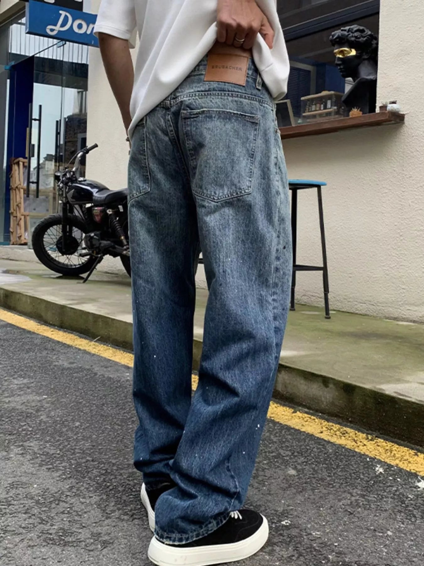 Men's Full Size Wide Leg Jeans Plus Size - Fashorio