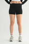 MONO B Ribbed Foldover Waist Shorts BLACK - Fashorio