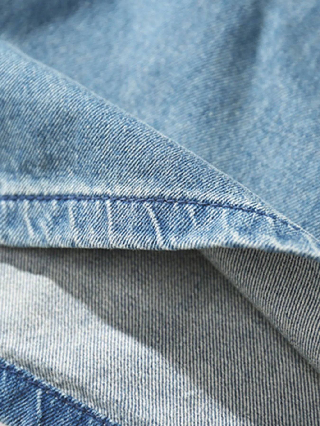 Men's Plus Size Drawstring Denim Shorts - Fashorio