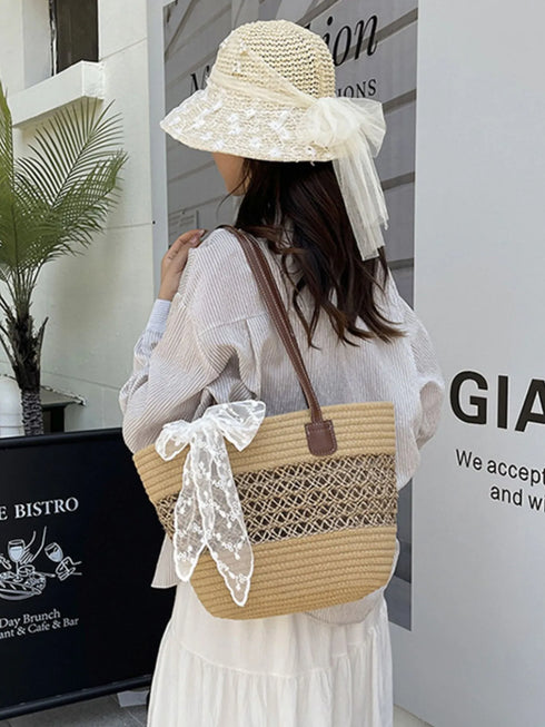 Woven Straw Shoulder Bag - Fashorio