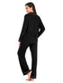 Collared Neck Long Sleeve Loungewear Set with Pockets - Fashorio