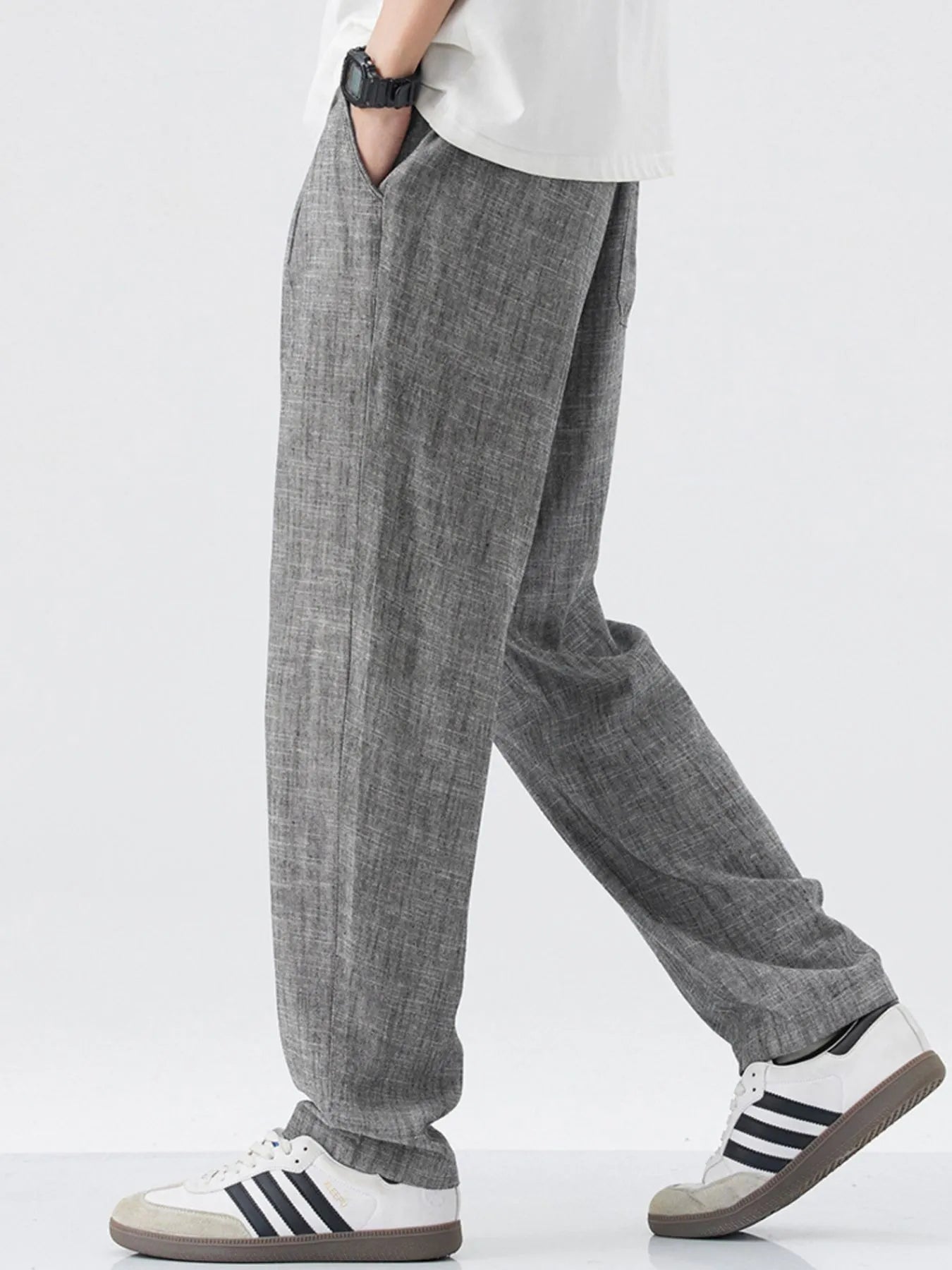 Men's Relaxed Fit Drawstring Casual Pants - Fashorio