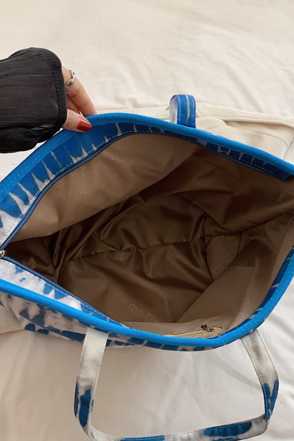 Printed PU Leather Tote Bag - Fashorio