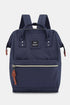 Himawari Waterproof Canvas Backpack Bag with Side Pockets Navy One Size - Fashorio