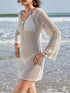 Crochet Backless Beach Cover-Up Dress - Fashorio