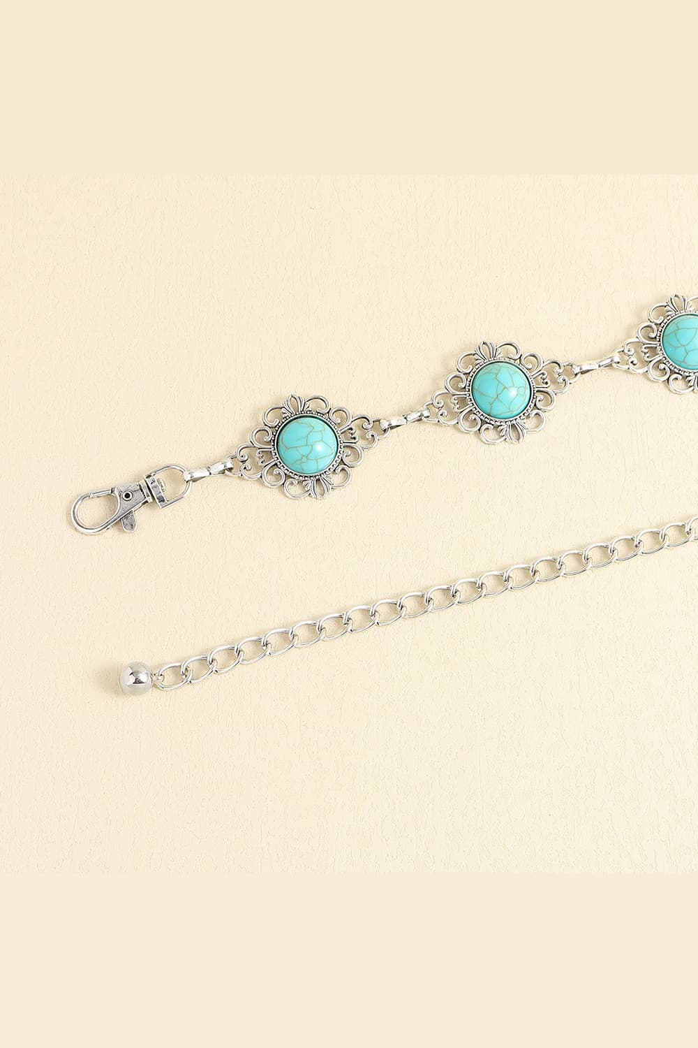 Vintage Turquoise Alloy Belt - Fashorio