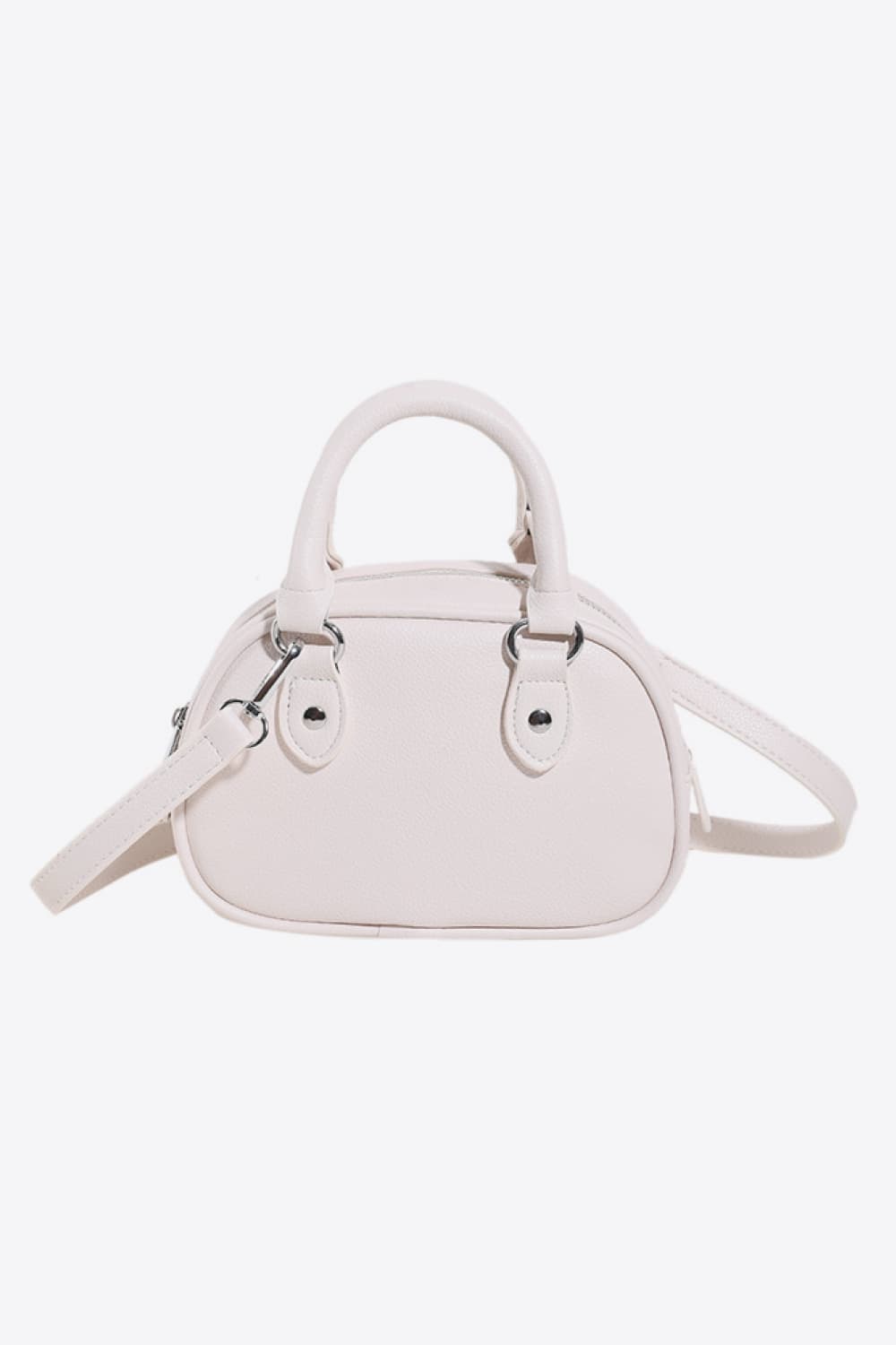 PU Leather Handbag White One Size - Fashorio