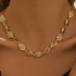 18K Gold-Plated Spiral Neclace and Bracelet Jewelry Set Gold One Size - Fashorio