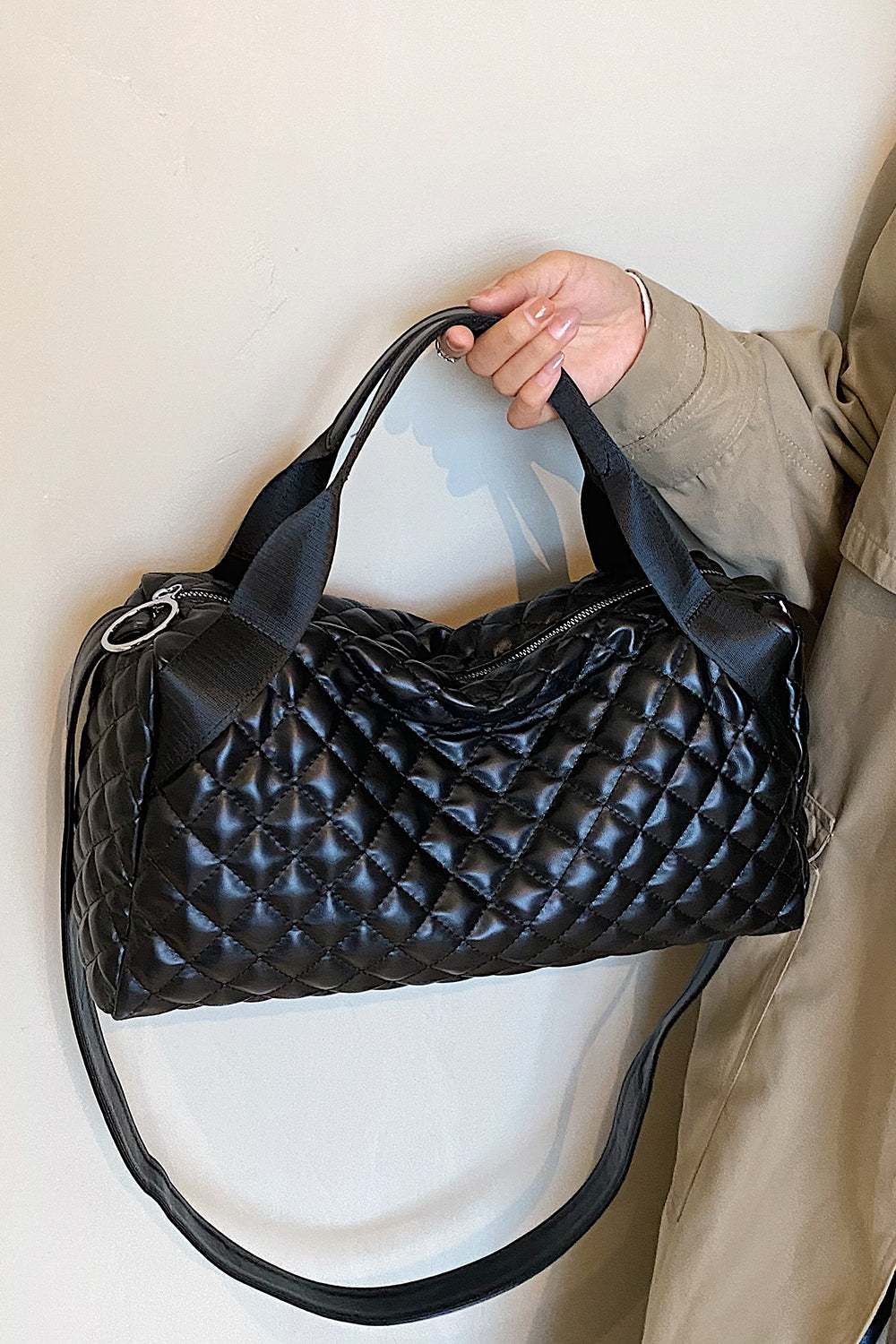 Large PU Leather Handbag - Fashorio