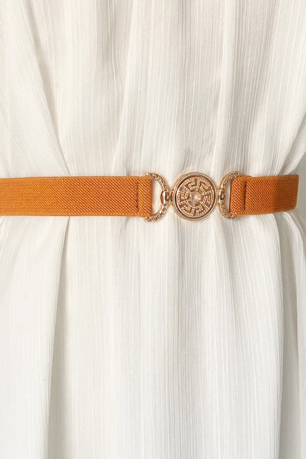 PU Leather Belt Caramel One Size - Fashorio