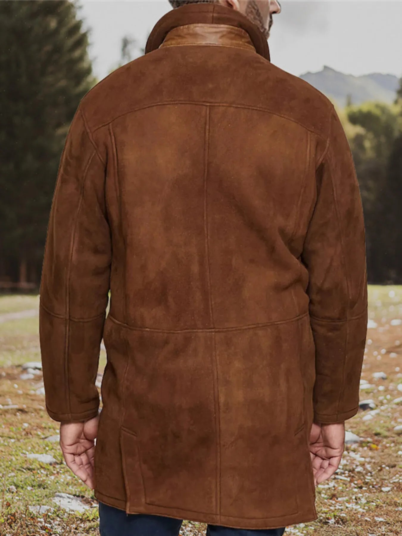 Men's Plus Size Zip Up Long Sleeve Coat - Fashorio