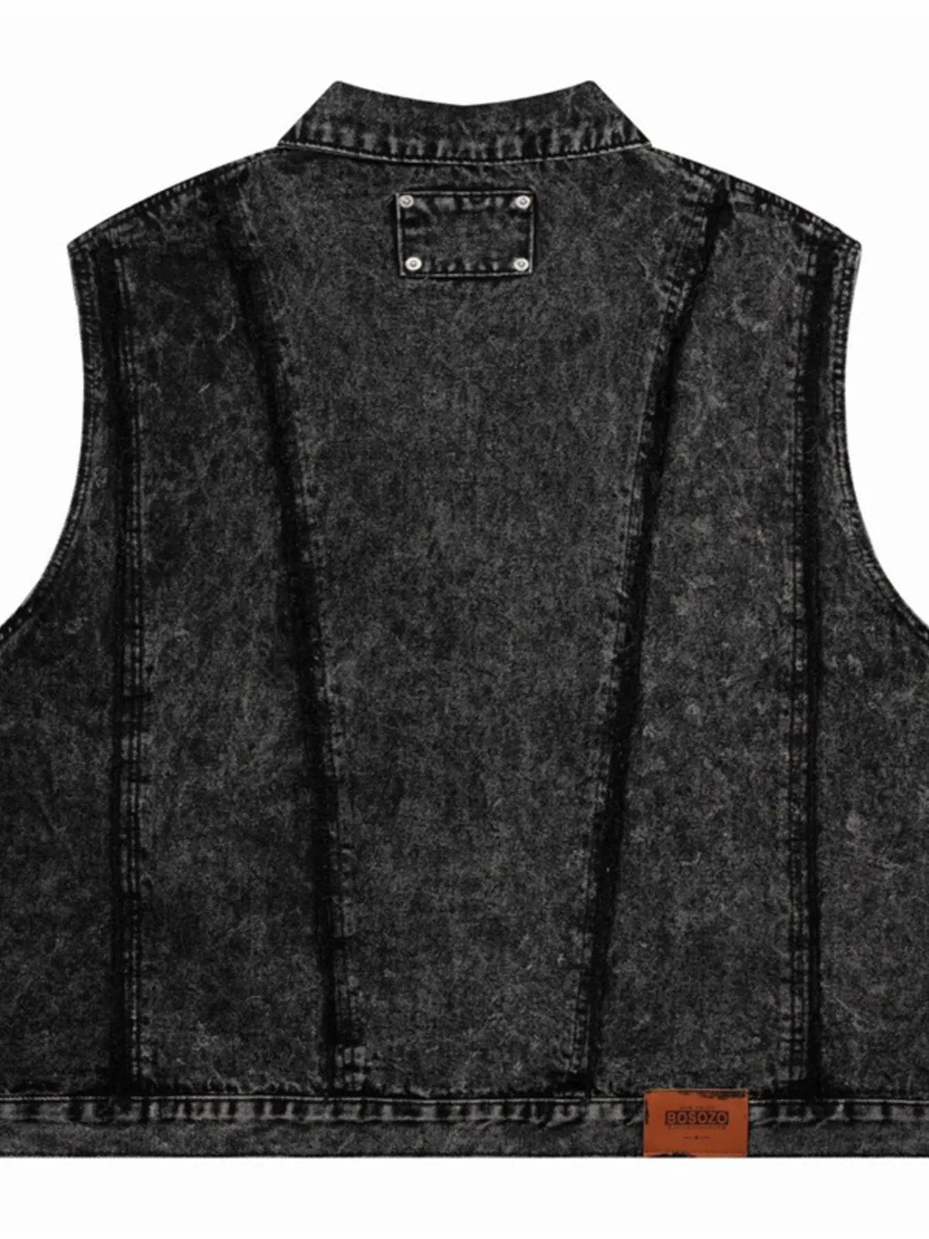 Men's Button Up Sleeveless Denim Jacket - Fashorio