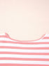 Striped Long Sleeve Ribbed Blouse - Fashorio