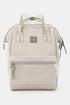 Himawari Water Resistant Canvas Backpack Bag with Side Pockets Beige One Size - Fashorio