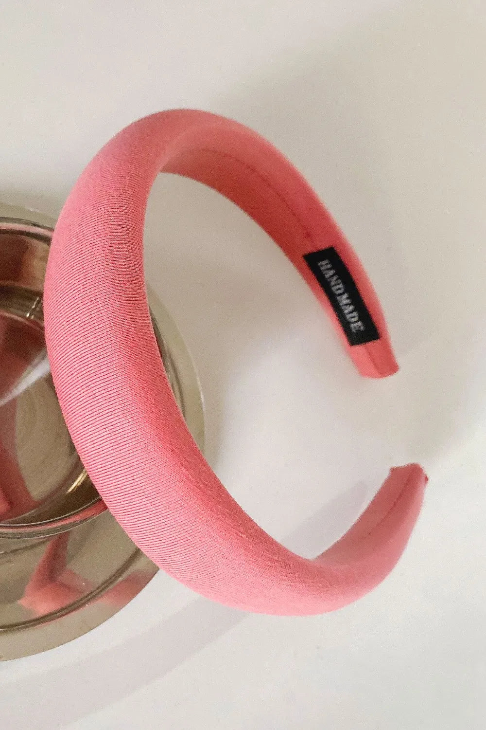 Solid Polyester Wide Headband Strawberry One Size - Fashorio