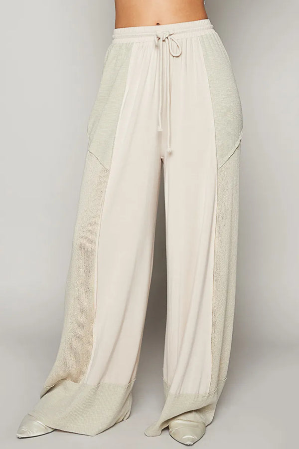 POL Drawstring Wide Leg Pants - Fashorio