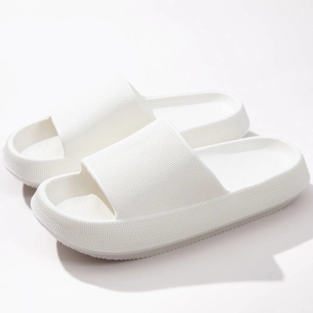 Open Toe Platform Slippers - Fashorio