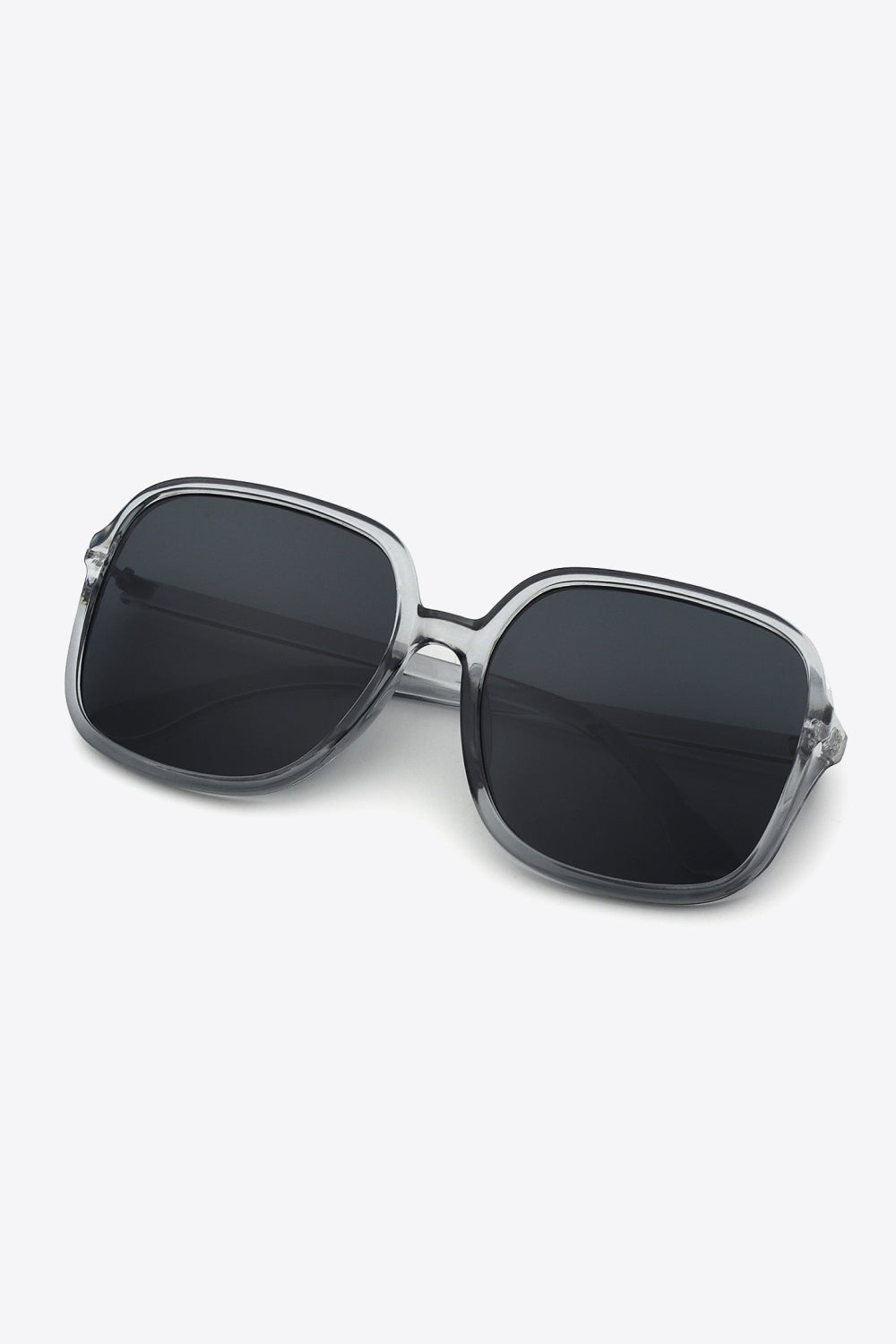 Polycarbonate Square Sunglasses Black One Size - Fashorio