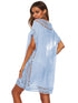 Bohemian Crochet Trim Beach Cover Up Dress - Fashorio