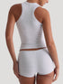 Ribbed Tank Top and Shorts Active Set - Fashorio